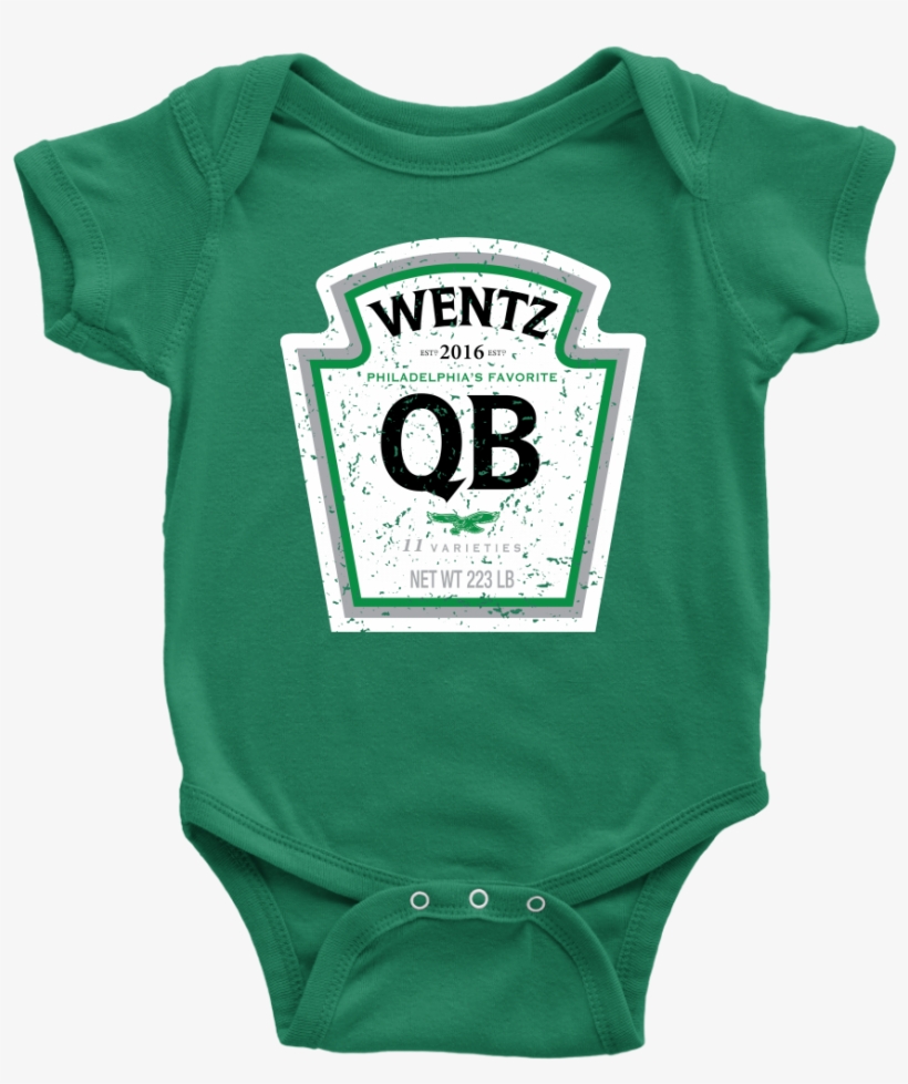 Wentz Qb Label Infant Bodysuit - Funny Shirts For Baby, transparent png #9334042