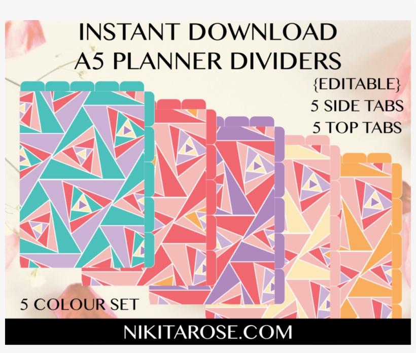 A5 Dividers - Color, transparent png #9334115