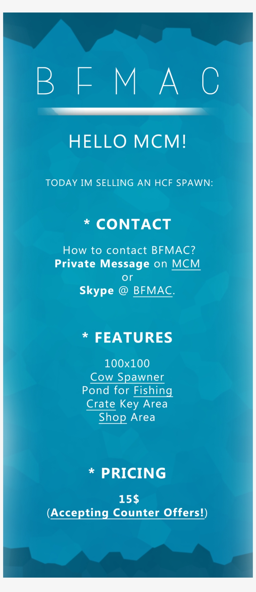 ✶hcf Spawn - Poster, transparent png #9334119