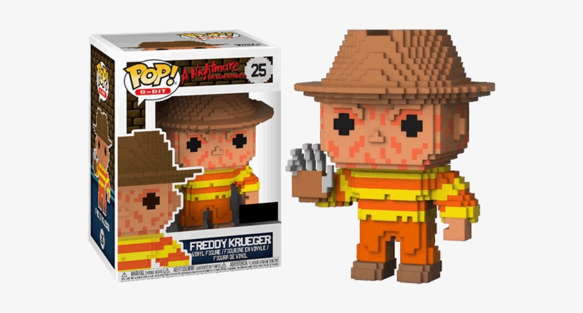 Nightmare On Elm Street - 8 Bit Freddy Krueger Pop, transparent png #9334428