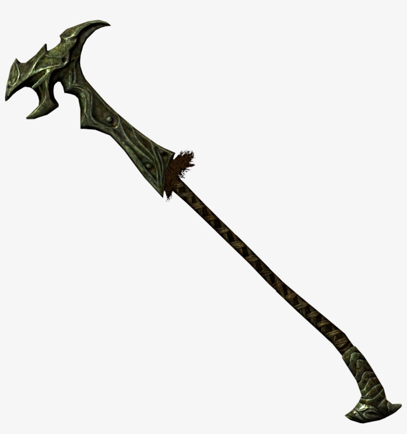 Shagrol's Warhammer - Skyrim Orcish Warhammer, transparent png #9334816