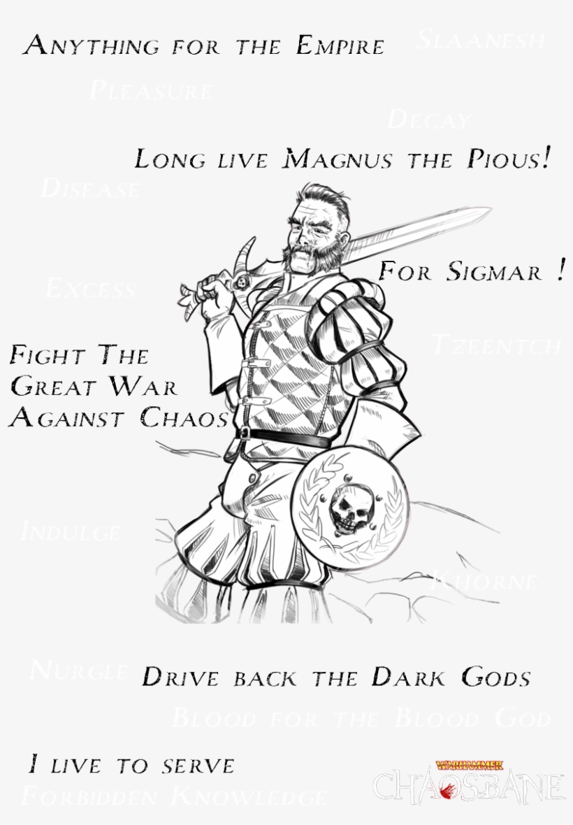 Warhammer - Chaosbane - Cartoon, transparent png #9335005