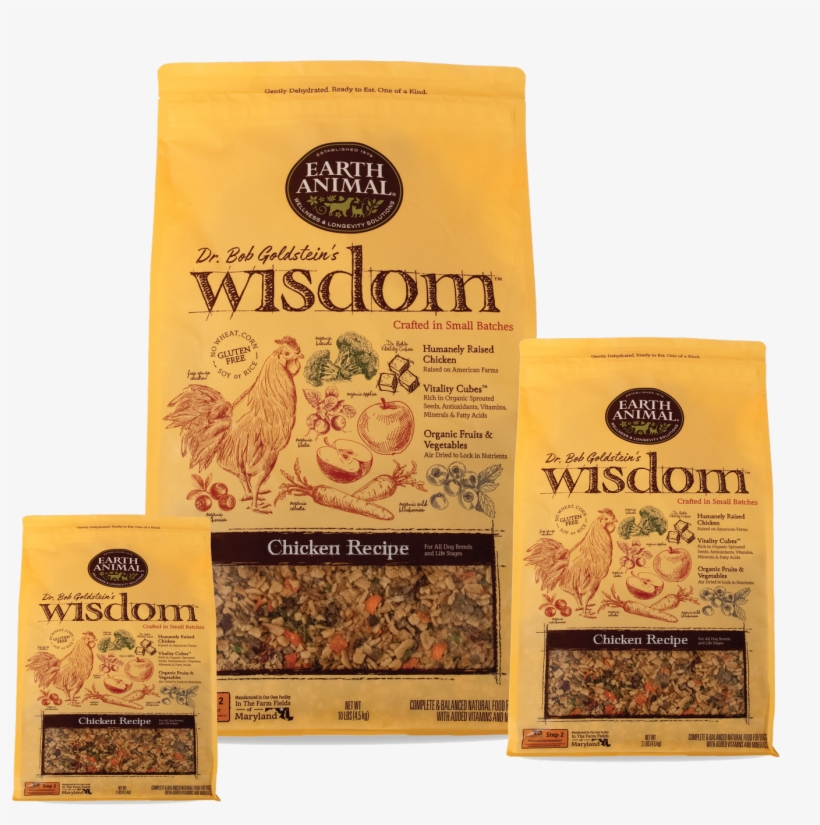 Wisdom Dog Food Chicken Recipe - Earth Animal, transparent png #9335132