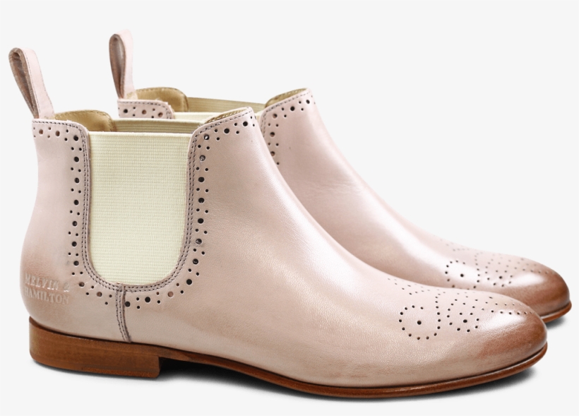 Ankle Boots Sally 16 Salerno Pale Rose Elastic Off - Chelsea Boot, transparent png #9335332
