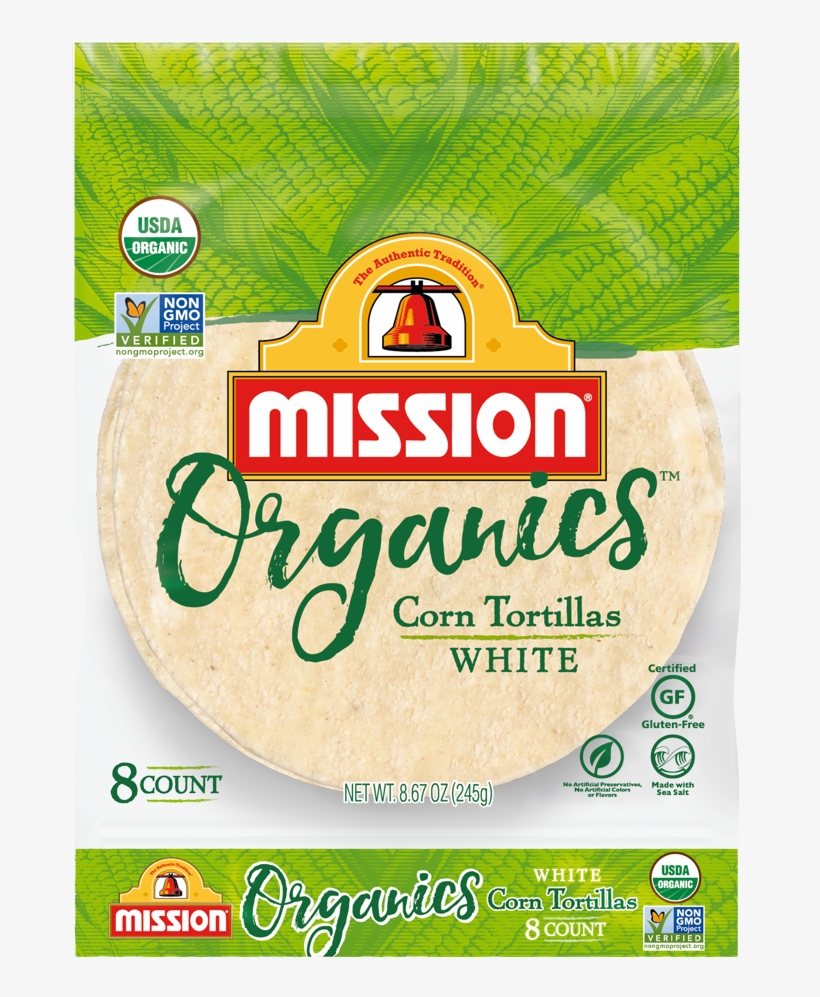 Organic White Corn Tortillas - Grated Parmesan, transparent png #9335638
