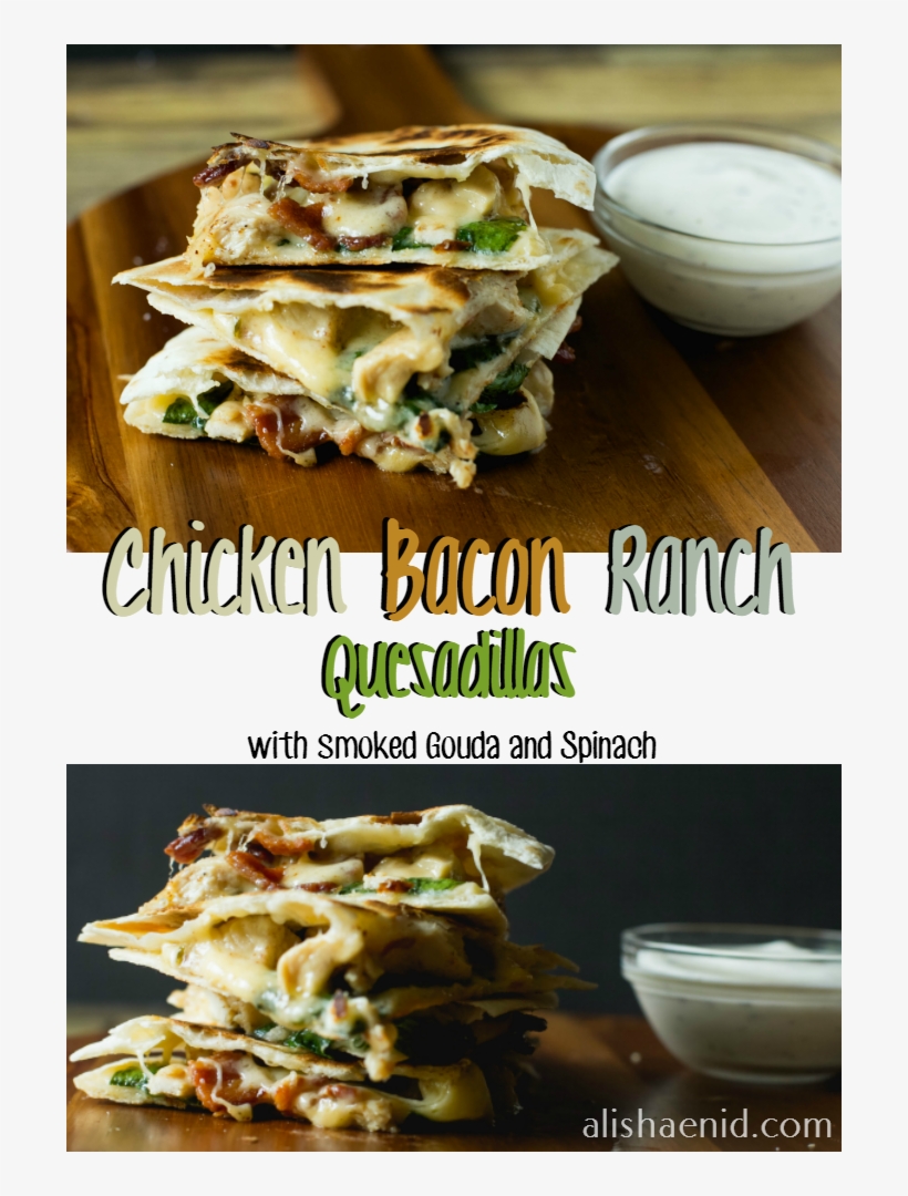 Chicken Bacon Ranch Quesadillas - Bánh, transparent png #9335677