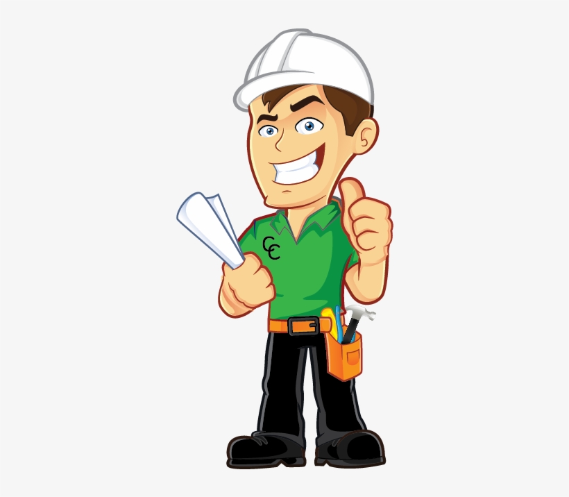 Contractor Clipart Construction Company - Cartoon Construction Worker Transparent, transparent png #9335678