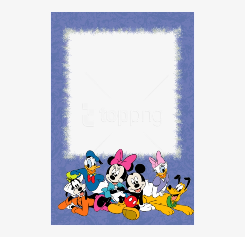 Free Png Purple Png Kids Photo Frame With With Disney - كروت اطفال, transparent png #9336019