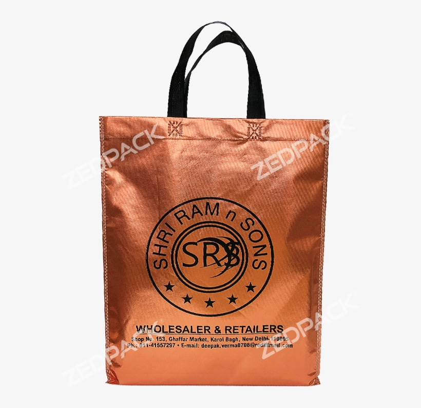 Eco-metal Non Woven Loop Handle Bag - Tote Bag, transparent png #9336535