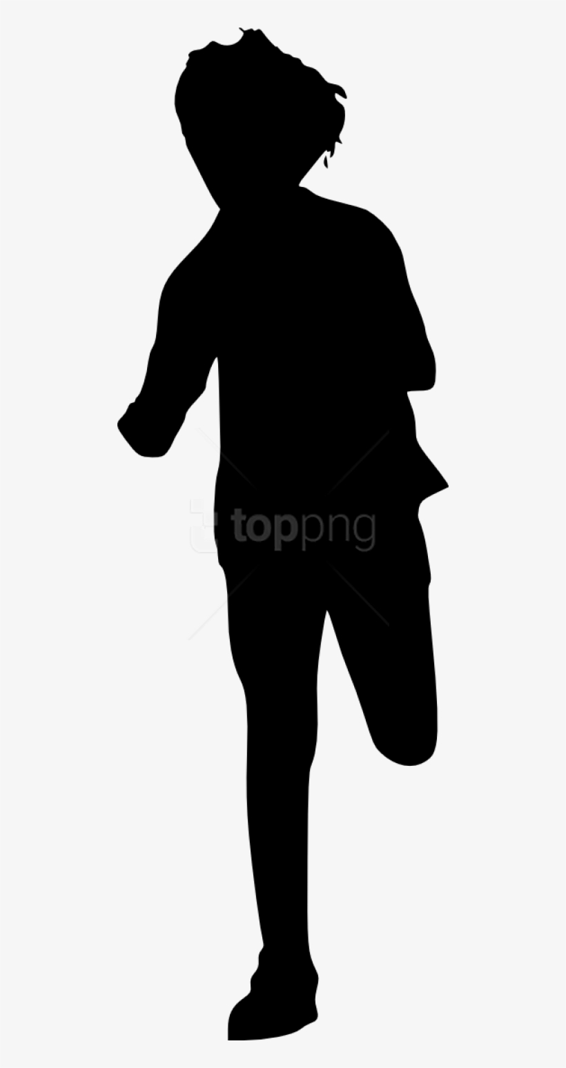 Free Png Kid Running Silhouette Png Images Transparent - Silhouette Running Man Png, transparent png #9337078