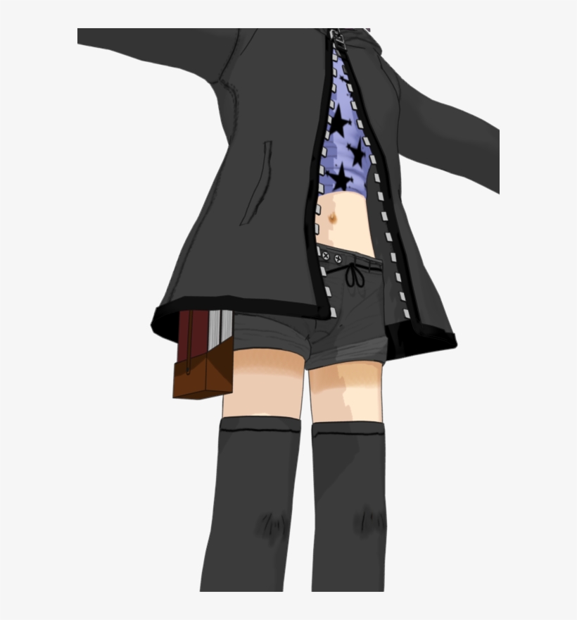 Hands And The Initial Coat Mesh Came From Aiko Len - Cartoon, transparent png #9337539