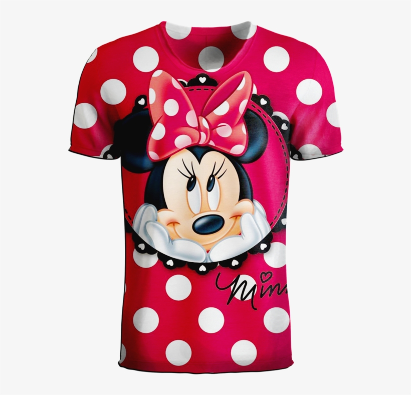 Anime Mickey Minnie Mouse 3d T-shirt - Disney Minnie Mouse Polka, transparent png #9337664