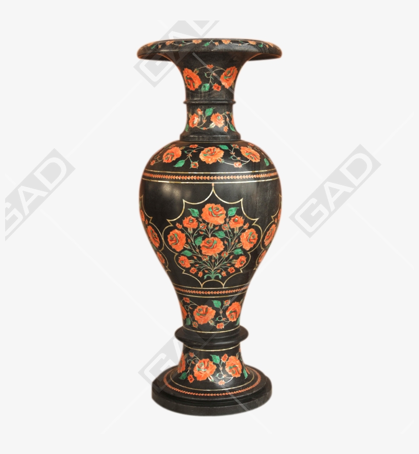 Kashmir Marble Flower Vase - Porcelain, transparent png #9338272