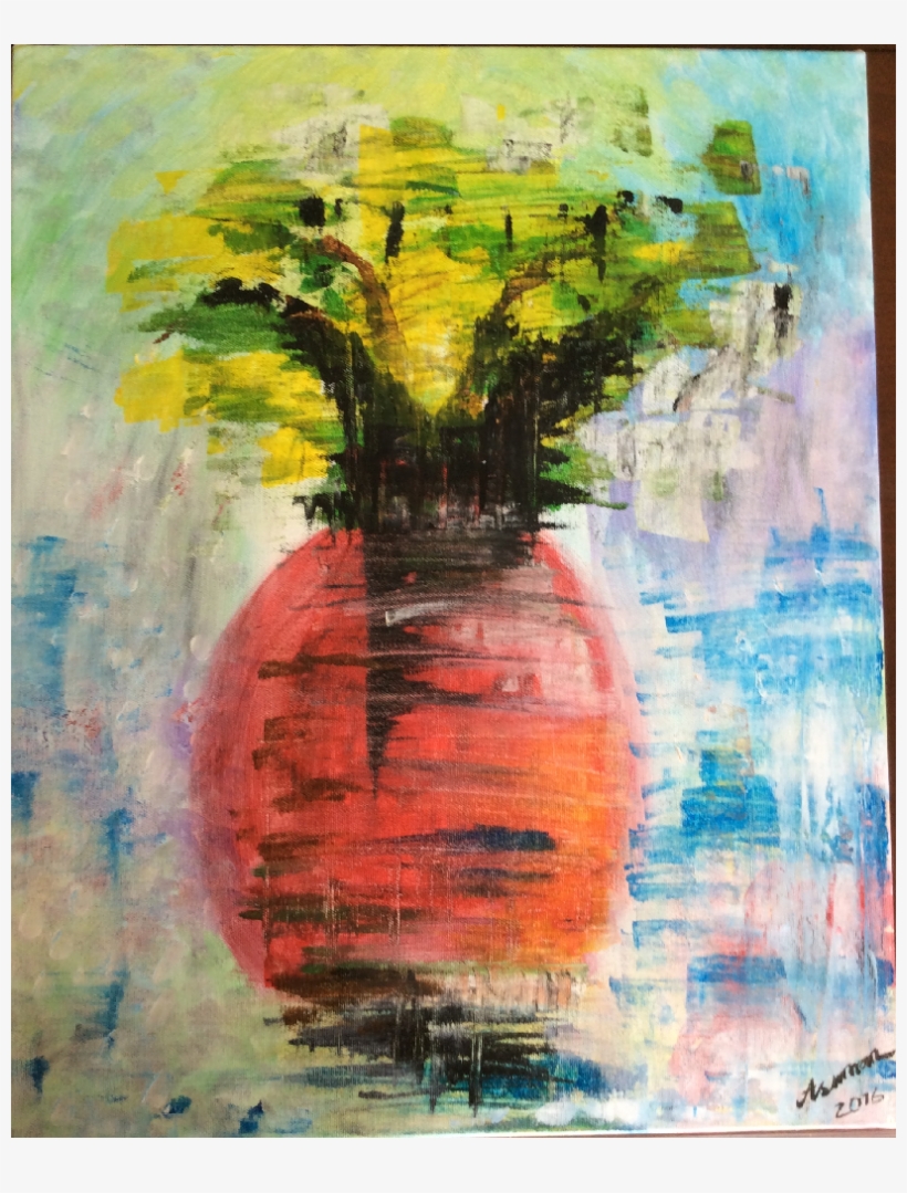 Flower In Vase, Original Paintings, , Abulbul03 - Watercolor Paint, transparent png #9338345