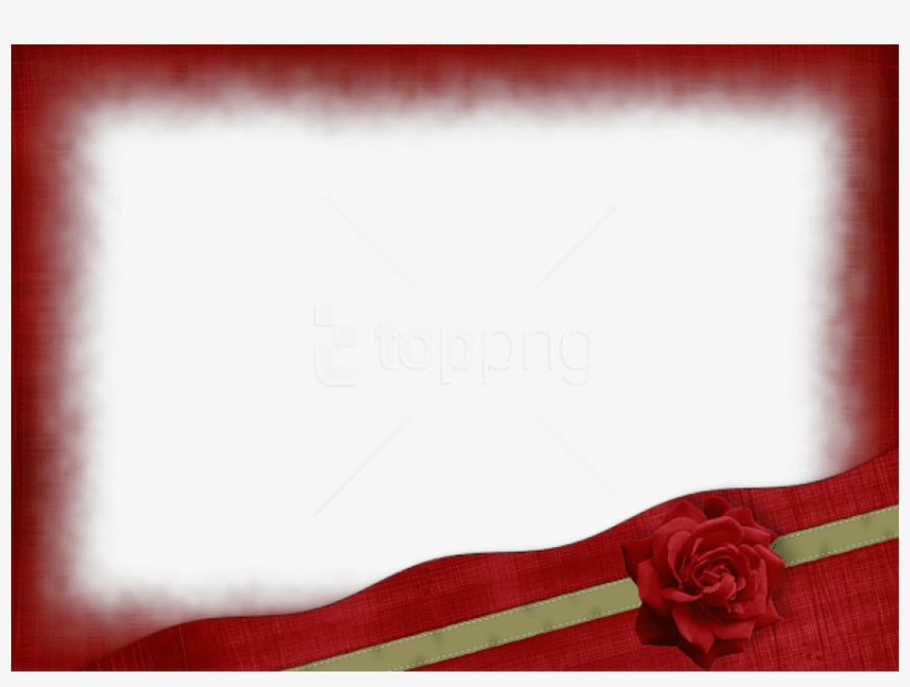 Free Png Beautiful Red Transparent Frame With Gold - Maroon Frame Png, transparent png #9338384