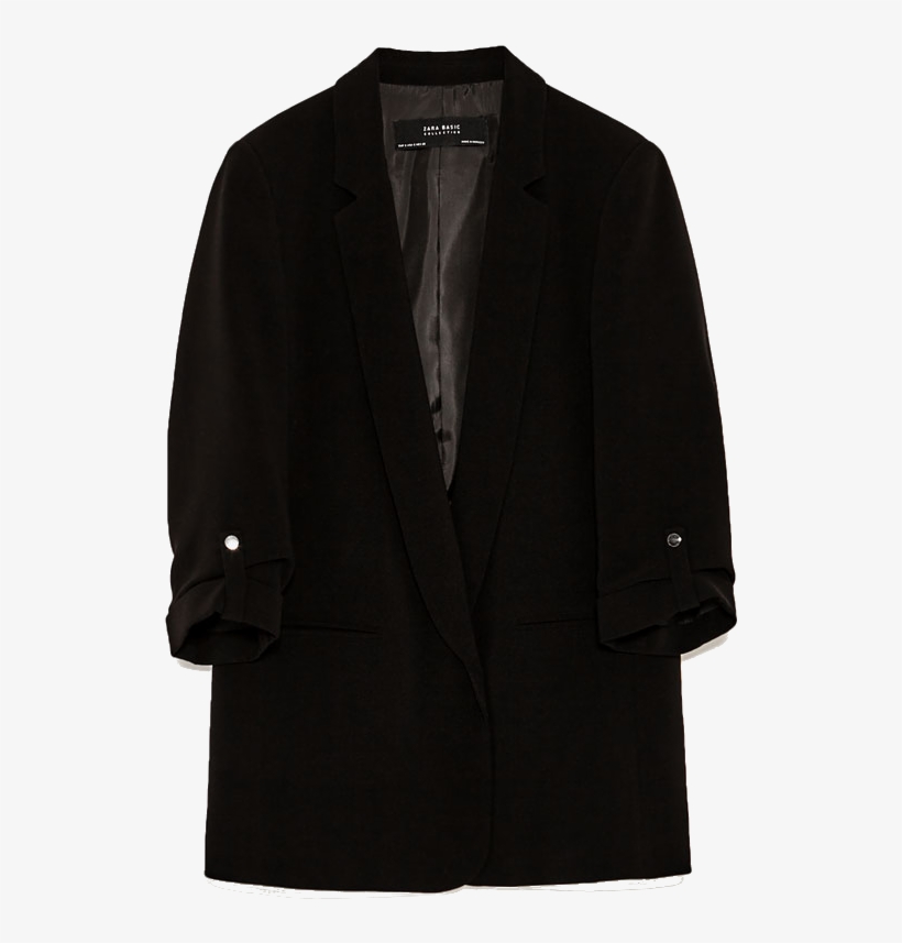 Blazer Noir - Button, transparent png #9339836