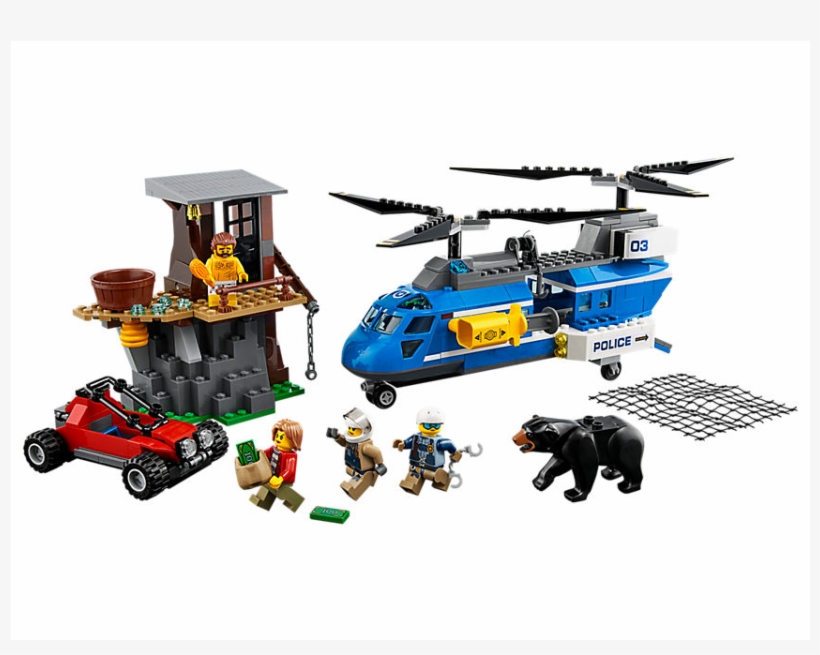 Lego City Mountain Arrest - Lego 60173, transparent png #9340594