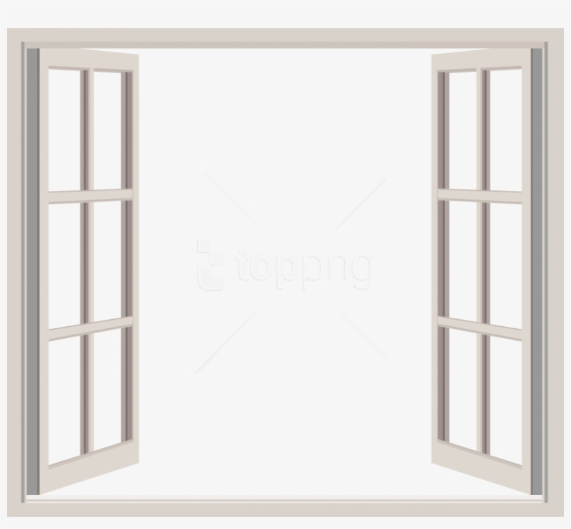 Free Png White Opened Window Png Images Transparent - Open Windows Free Clipart, transparent png #9340818