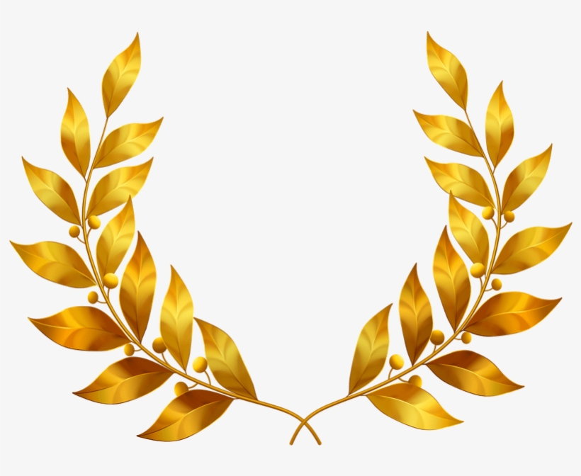 Leaf Crown Png - Golden Leaves Clip Art, transparent png #9341302