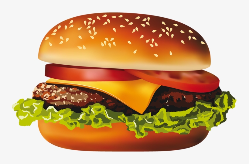 Фотки Food Png, Sandwiches, Hamburgers, Food Clips, - Hamburger Vector Png, transparent png #9342070