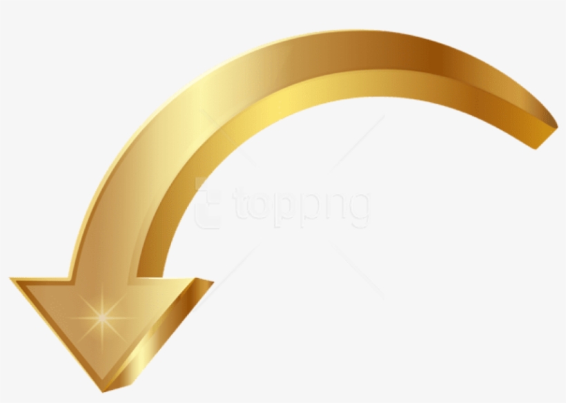 Free Png Download Arrow Gold Clipart Png Photo Png - Gold Arrow On Transparent, transparent png #9342331