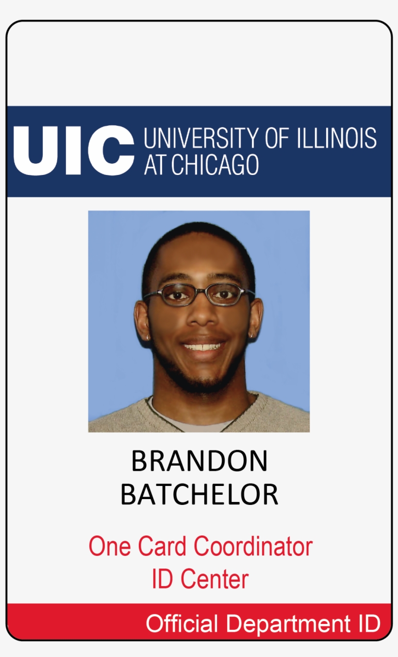 Employee Id Badge Design - Uic Id Card, transparent png #9342364