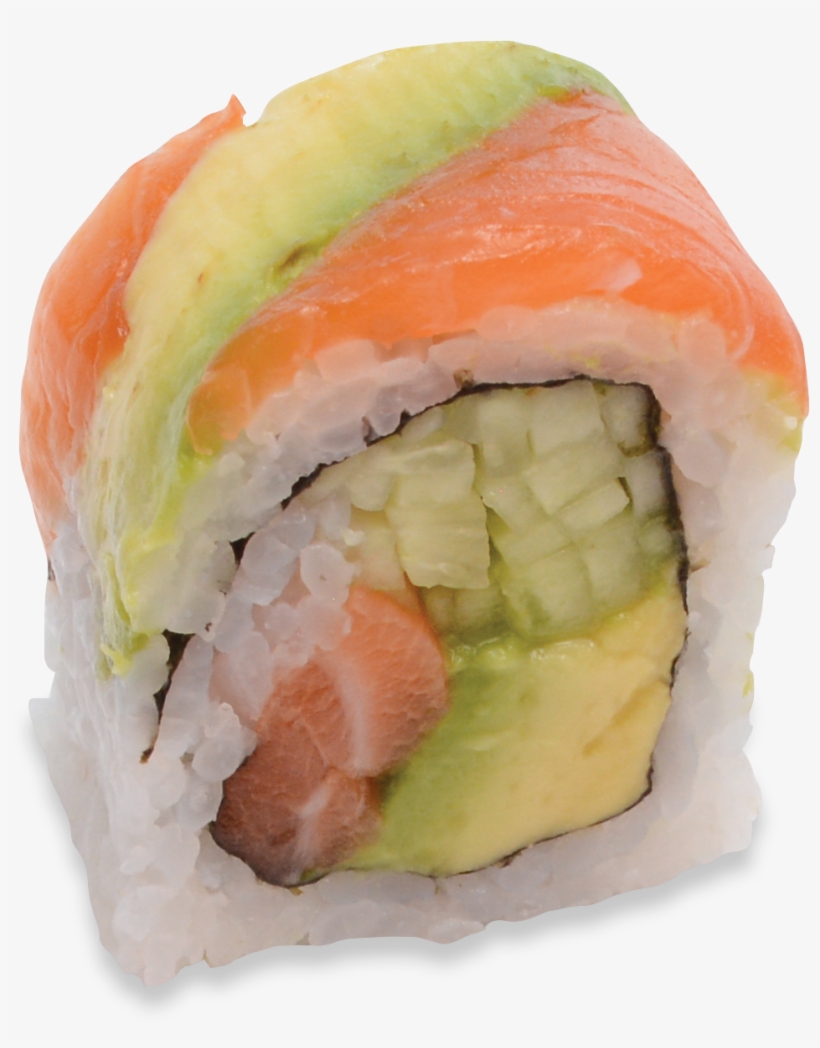 Rainbow Roll - California Roll, transparent png #9343454