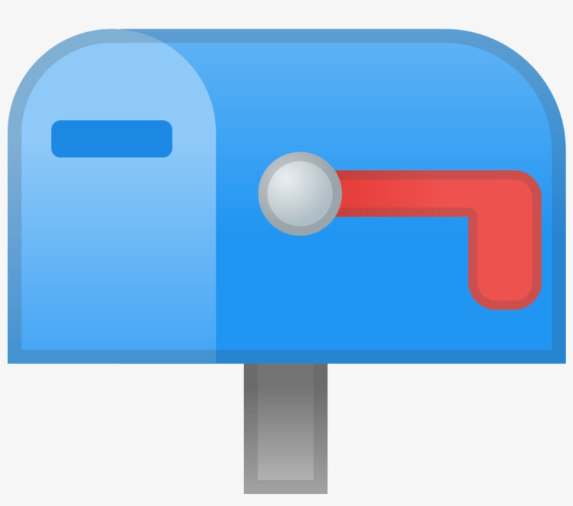 Closed Mailbox With Lowered Flag Icon - Sign, transparent png #9343593