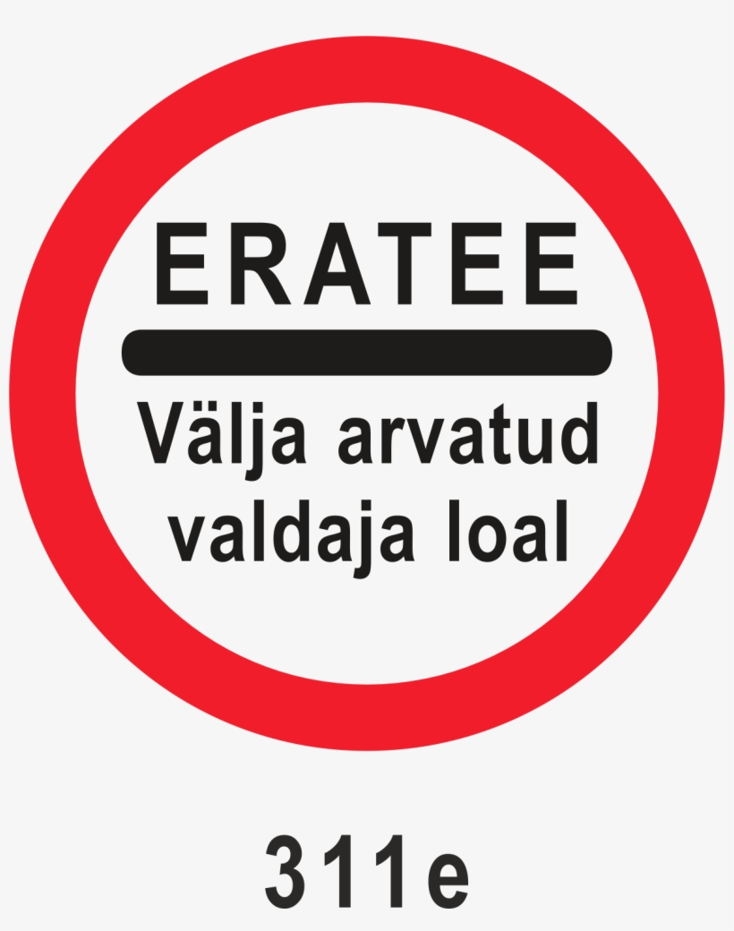 Private Road Is Closed For Vehicles - Circle, transparent png #9343628