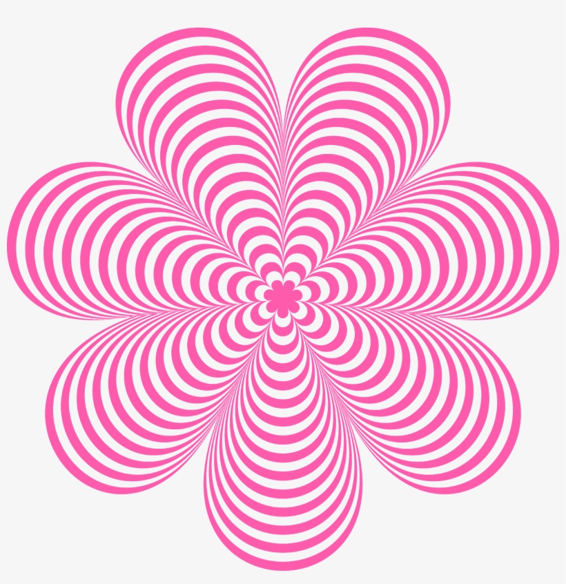 Flower Drawing Op Art, transparent png #9344383