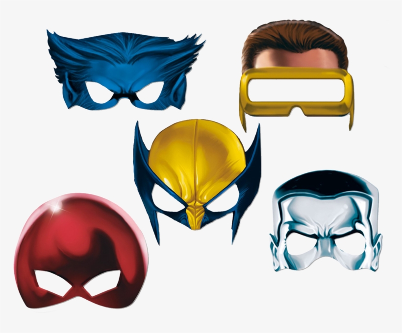 X Men Masks - X Men Theme Party, transparent png #9346483