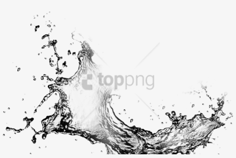 Free Png White Water Splash Png Png Image With Transparent - Water Splash Black And White Png, transparent png #9346596