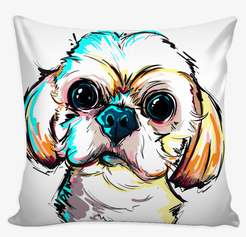 Shih Tzu Pillow Cover - My Gorgeous Girlfriend Pillow, transparent png #9346856