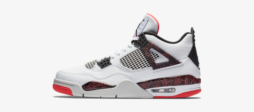 Air Jordan 4 Bright Crimson, transparent png #9347003