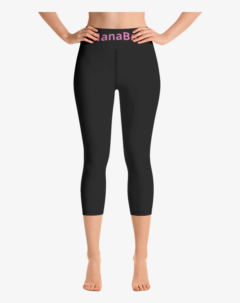Black "manaball" Yoga Capri Leggings Your True Northern - Yoga Pants, transparent png #9347957