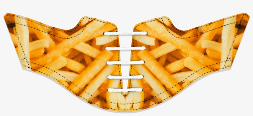 Men's French Fry Saddles With White Laces - French Fries, transparent png #9347965