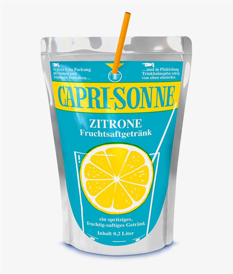 Limited Edition Im Retro Design - Capri Sonne Zitrone, transparent png #9347966