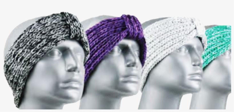 ''ladies Marled Yarn ''''bow Tie''''headband - Girl, transparent png #9348211