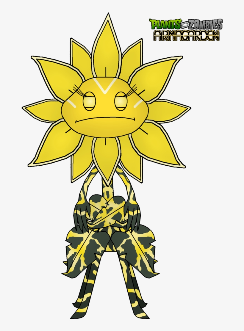 Sunflower Queen Giant Unit By Rose-supreme - Sunflower Plants Versus Zombie, transparent png #9348467