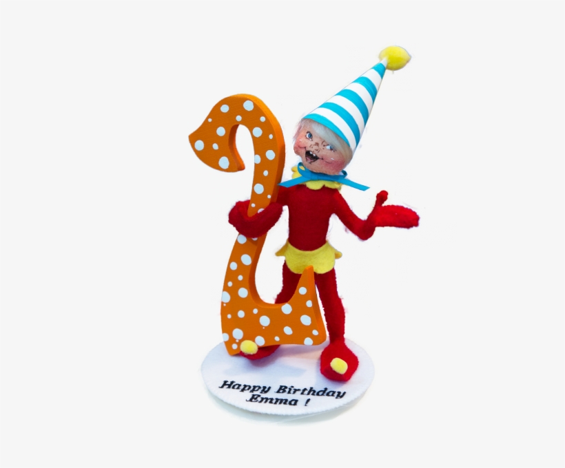 5" 'happy' Birthday Elf, transparent png #9348791