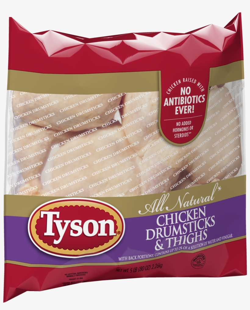 Tyson Foods Frozen Chicken Drumsticks And Thighs With, transparent png #9349126