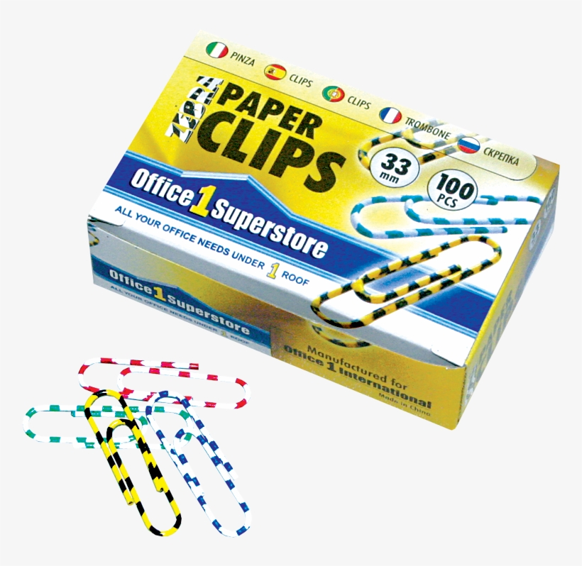 O1s Zebra Paper Clips 33mm, 100 Pcs/printed Box - Office 1 Superstore, transparent png #9349693