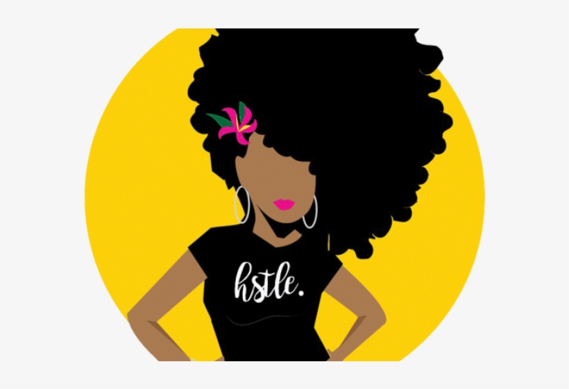 Black Hair Clipart Hair Stylist - Alpha Kappa Alpha Afro, transparent png #9350864