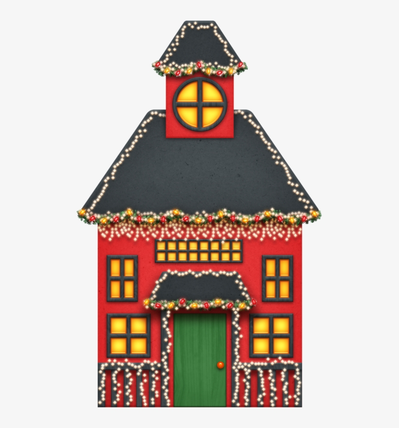 Casas & Transportes Winter Christmas, Christmas Lights, - House, transparent png #9351596