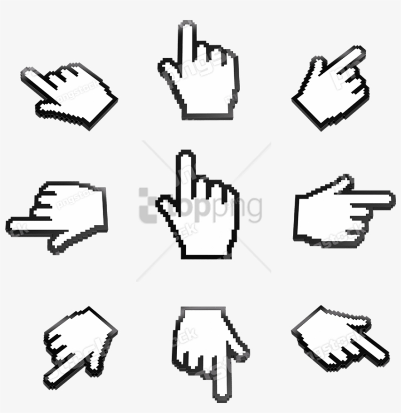 Free Png Download Mouse Cursor Png Images Background - Hand Cursor, transparent png #9352278