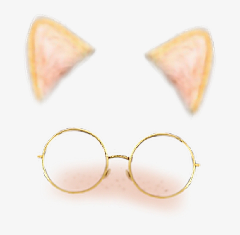 Cat Cute Kawaii Snow Snowfilter Filtro Efeito Oculos - Snapchat Filters Transparent Png, transparent png #9352918