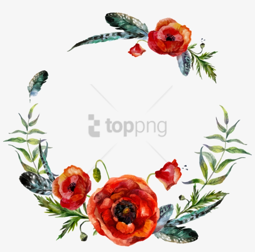 Free Png Bohemian Flower Png Image With Transparent - Flower Wreath Illustration, transparent png #9353206