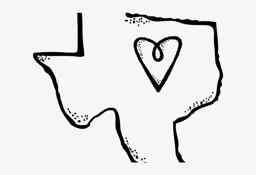 Texas Flag Clipart Outline - Clipart Png Images Texas, transparent png #9353301