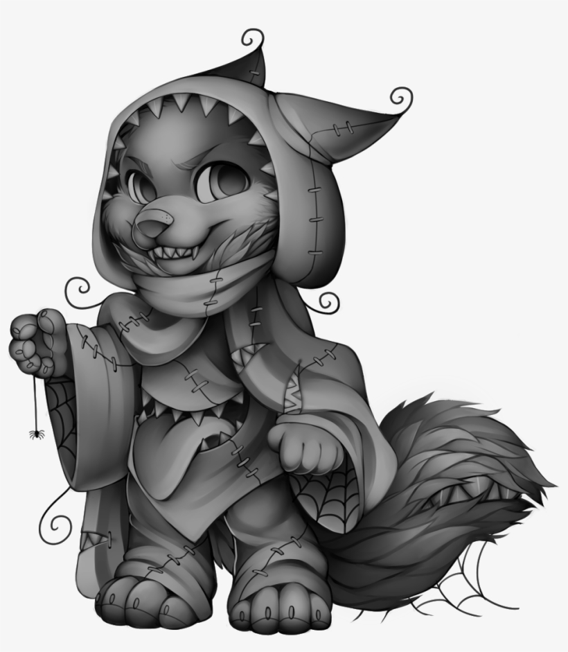 Image Spooky Wolf Base Png Furvilla Wiki - Furvilla Spooky Base, transparent png #9353769