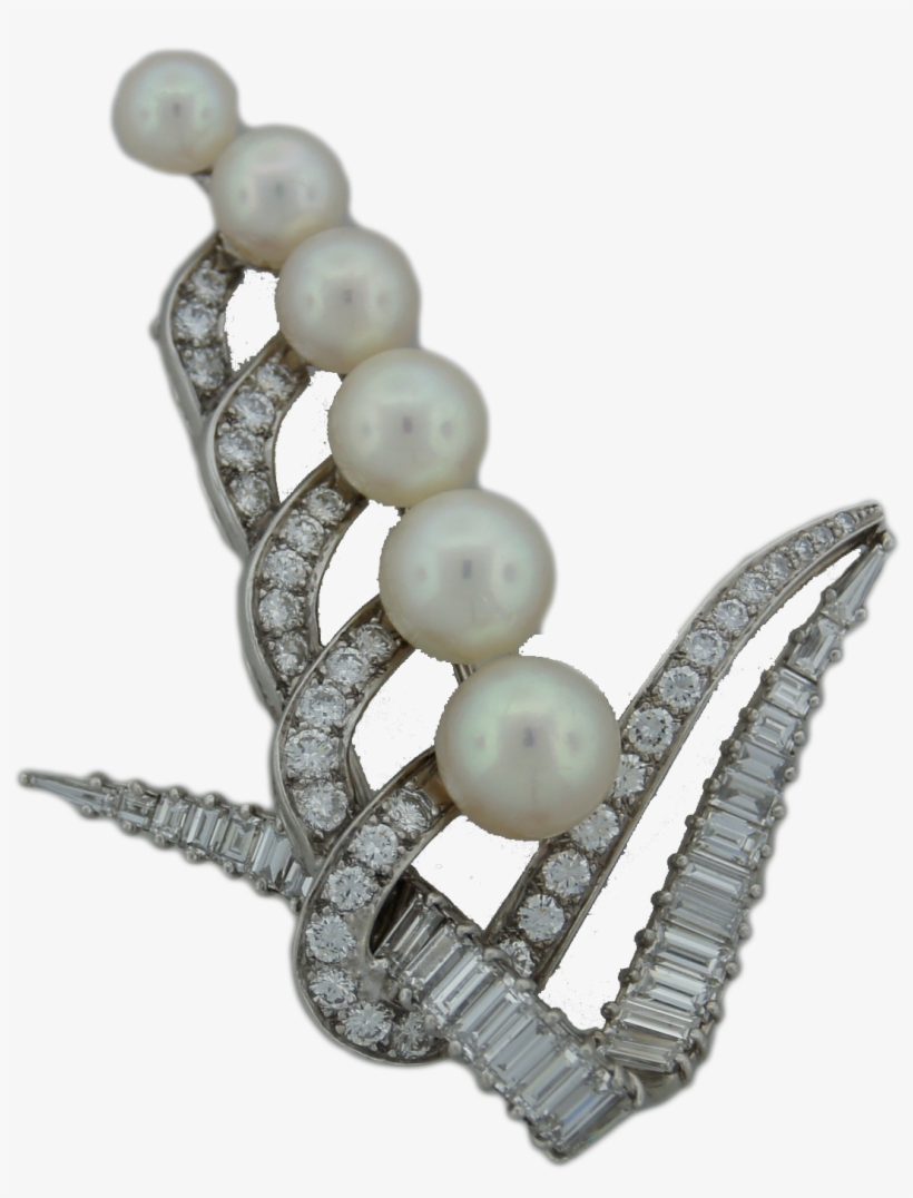 Pearl Saxaphone Brooch - Body Jewelry, transparent png #9354287